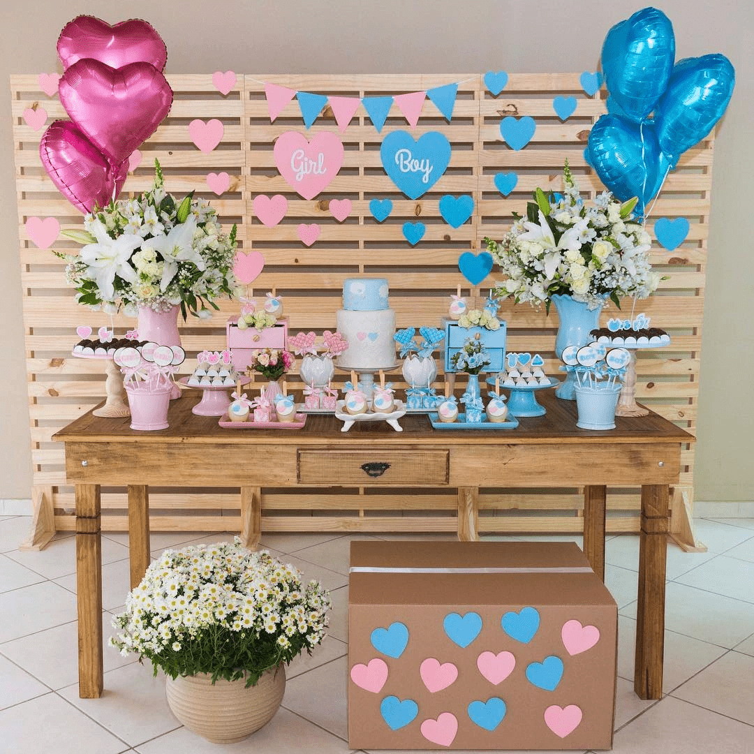 decoracao cha bebe simples versus luxuoso