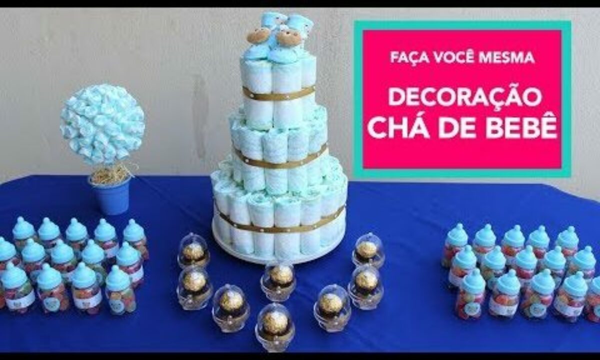 ideias criativas decoração cha bebe simples