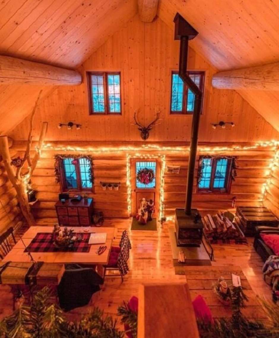 ideias decoração chalé madeira rústico moderno