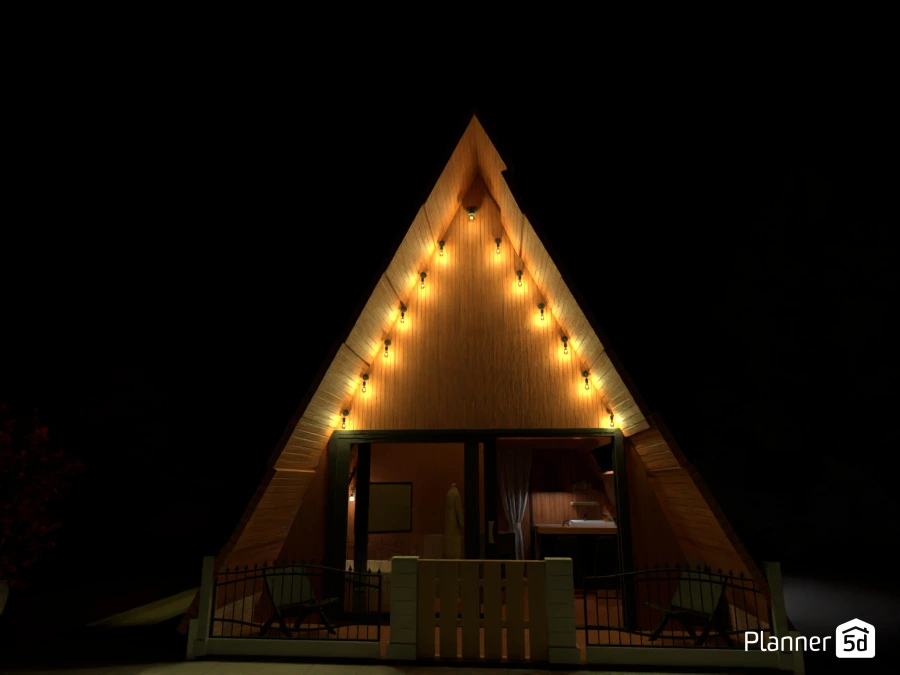 iluminação ideal para sala chalé de madeira