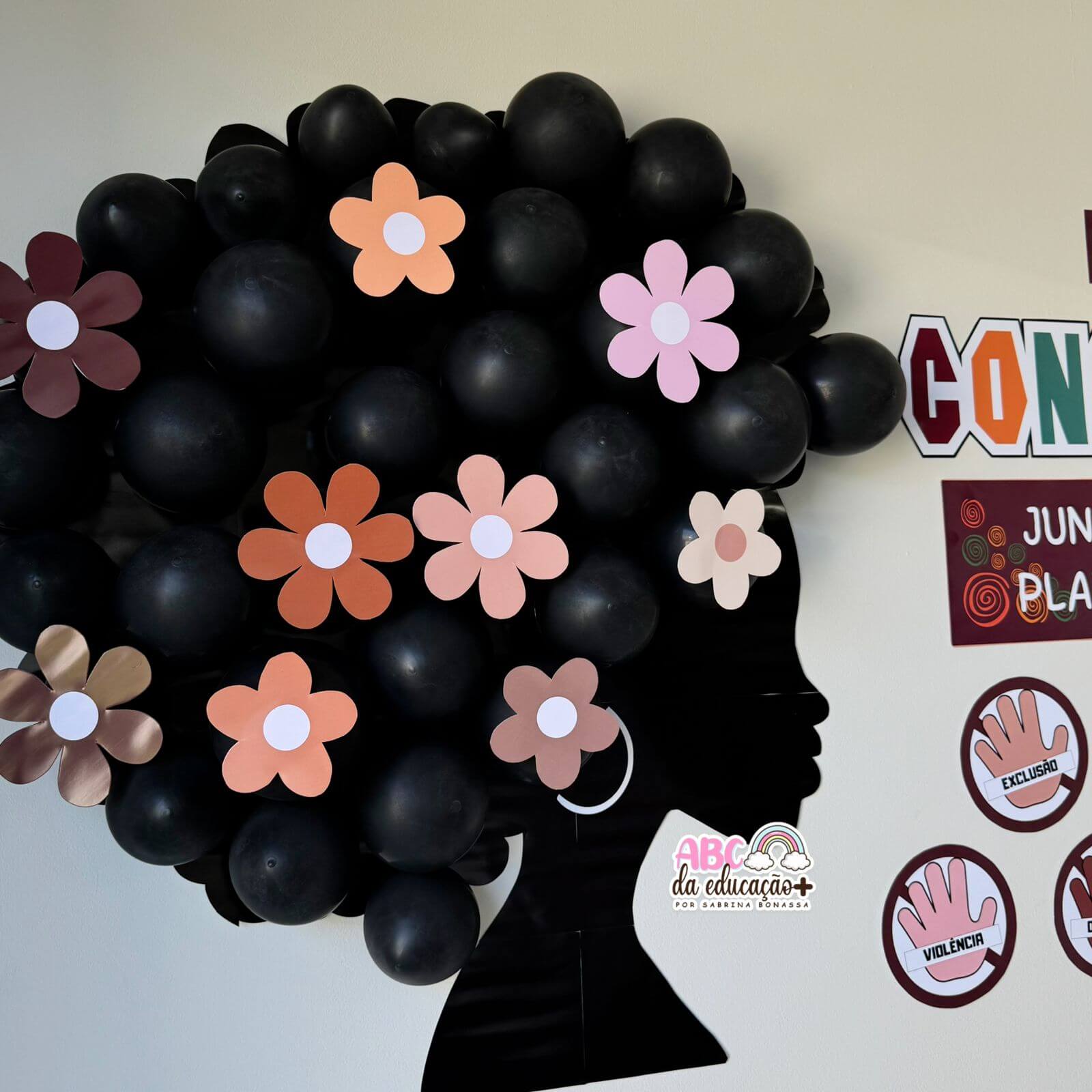 como fazer painel consciência negra 3d