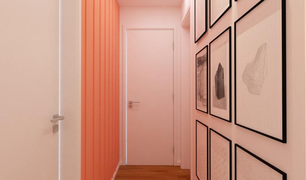 ideias criativas para decorar corredor de quarto pequeno