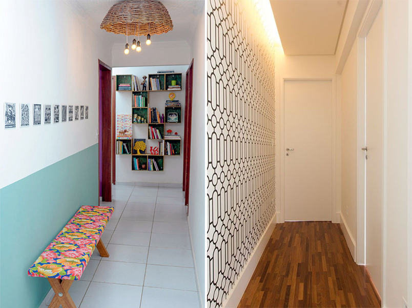 melhor iluminação para corredor de quarto arandela ou spot