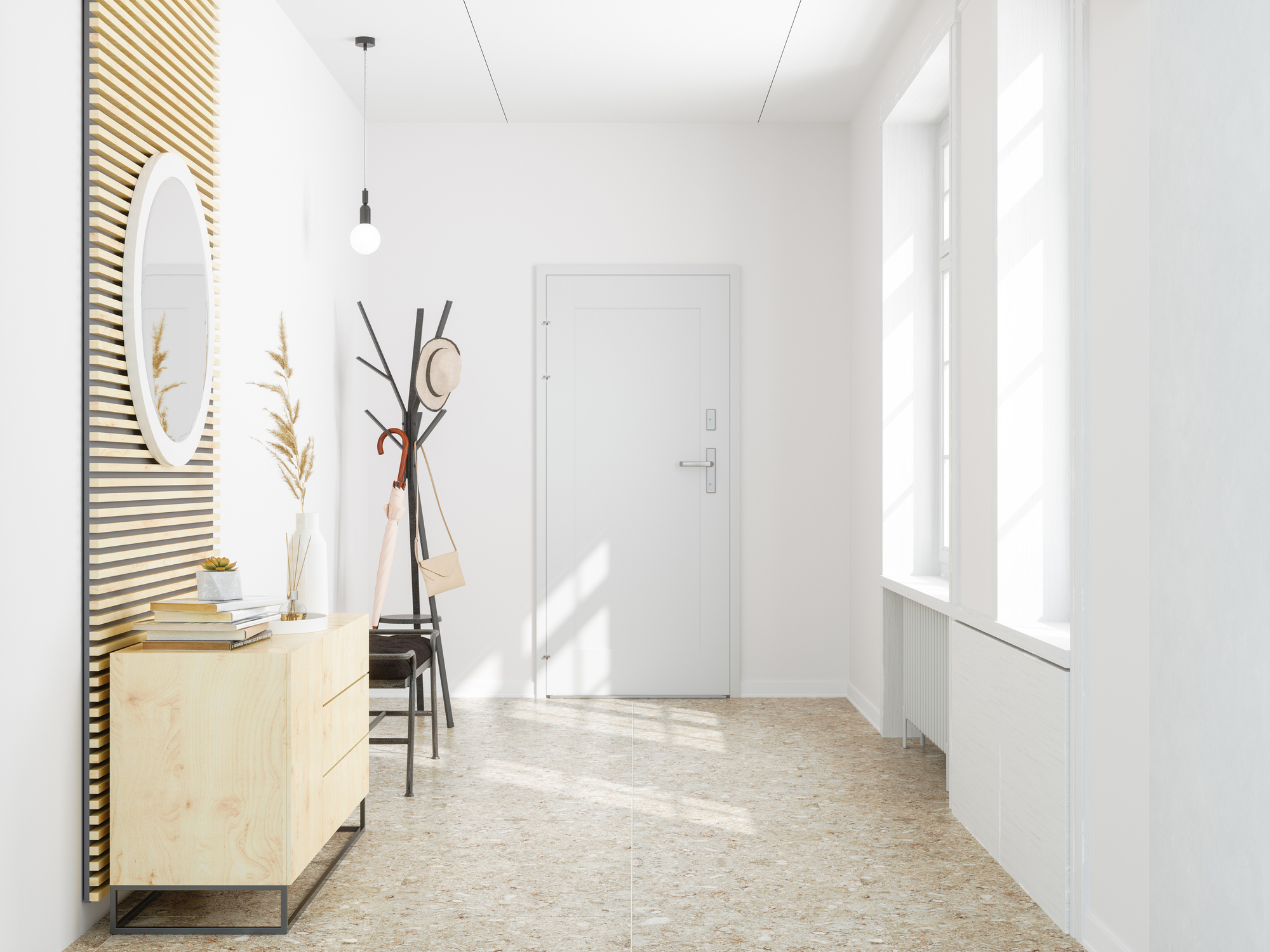 decoração barata para corredor de quarto com fotos