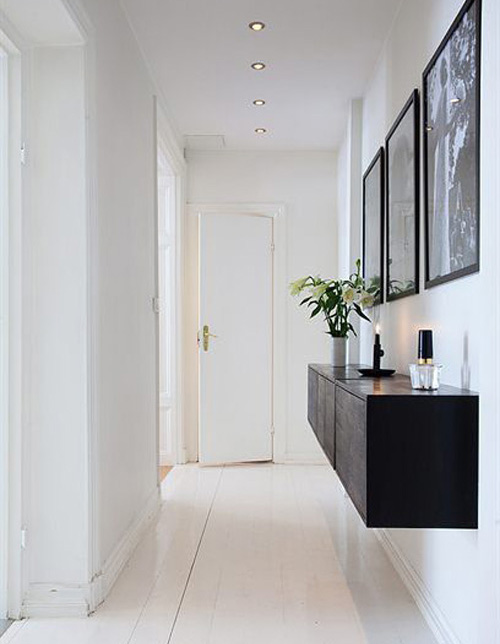 melhor iluminação para corredor de quarto arandela ou spot