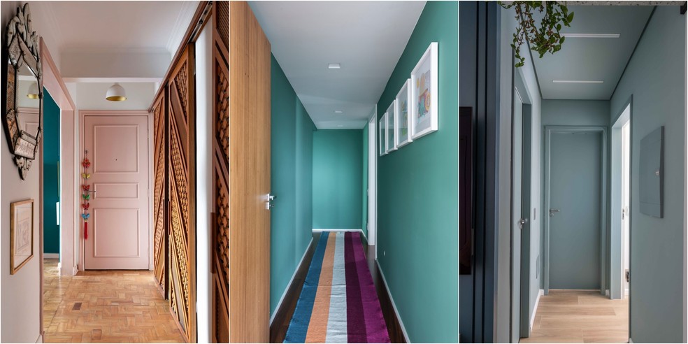 decoração barata para corredor de quarto com fotos