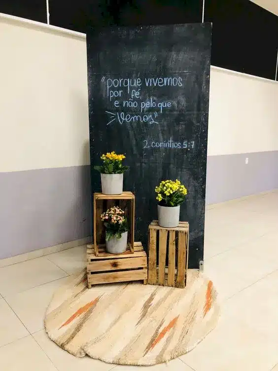 decoração para culto de jovens