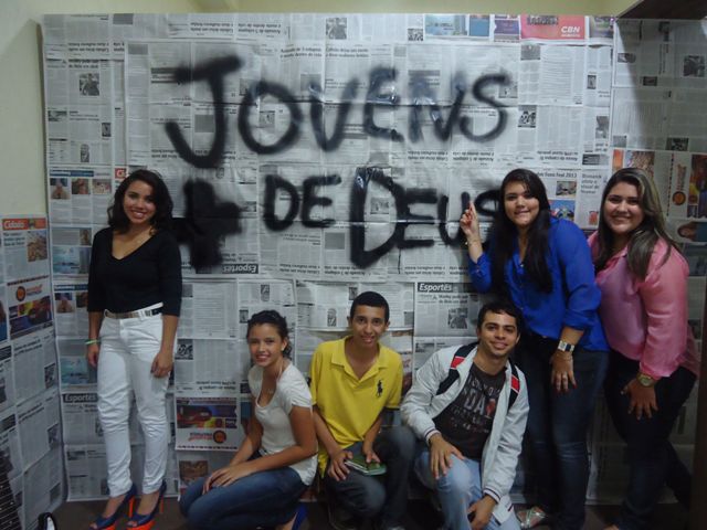 decoração para culto de jovens