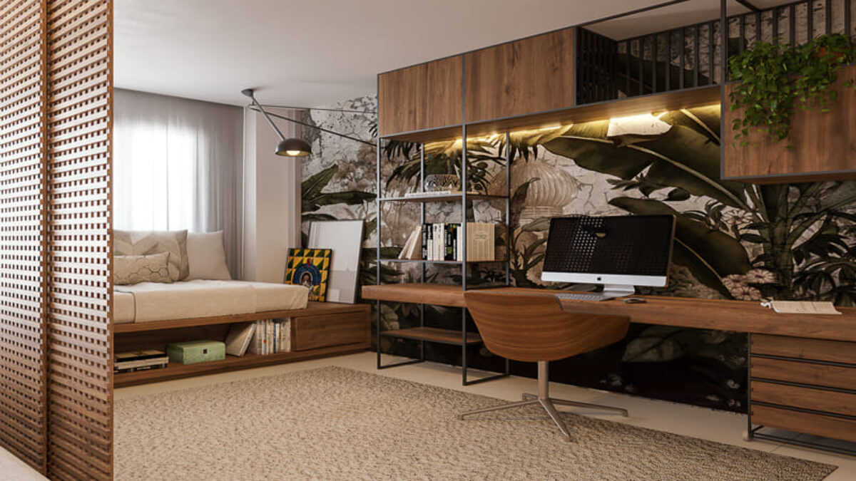 ideias decoração home office pequeno e funcional