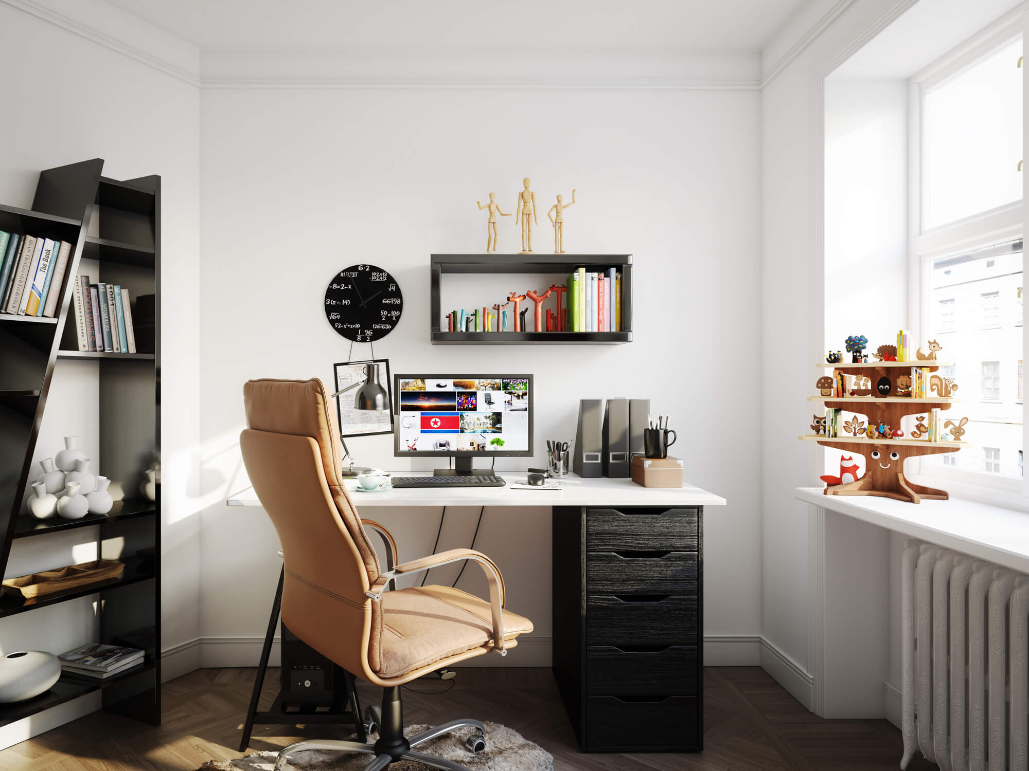 ideias decoração home office pequeno e funcional