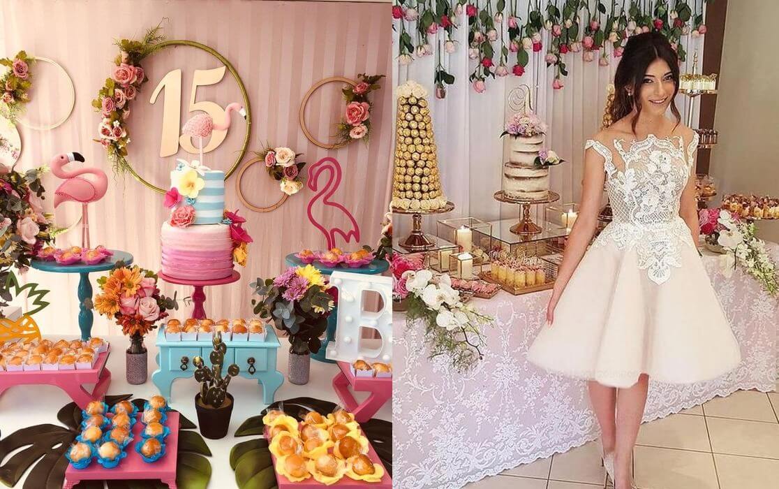 decoração para festa de 15 anos