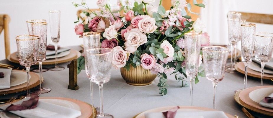 decoração para mesa de jantar