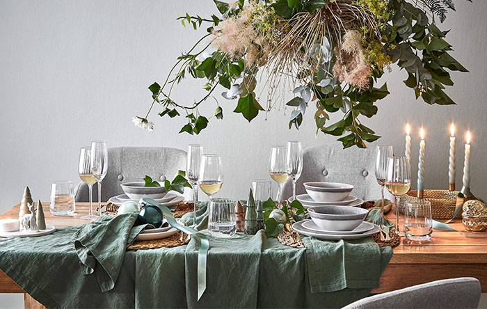 decoração para mesa de jantar