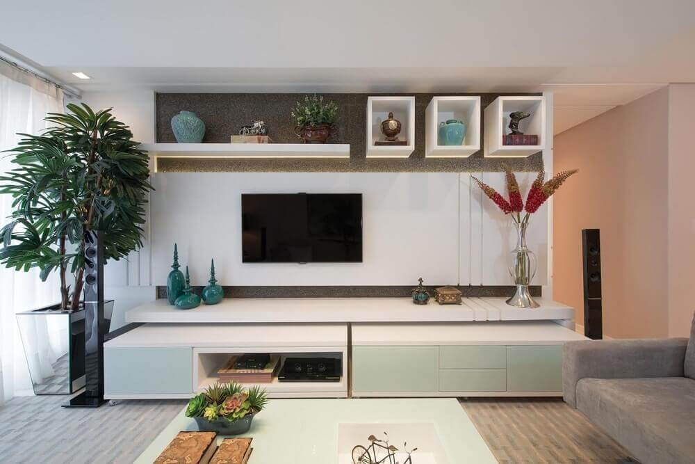 50 ideias criativas para decorar nichos de sala