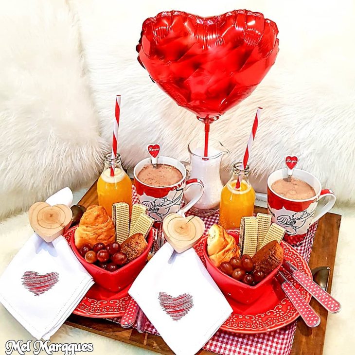 decoração para o dia dos namorados