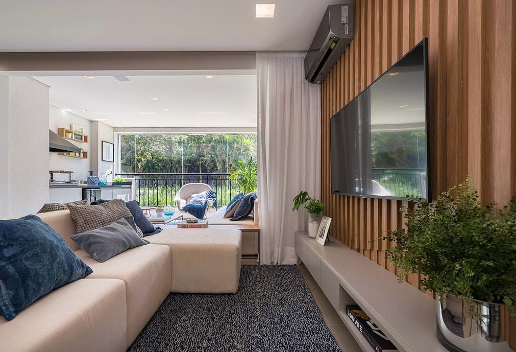 decoração para painel de tv sala