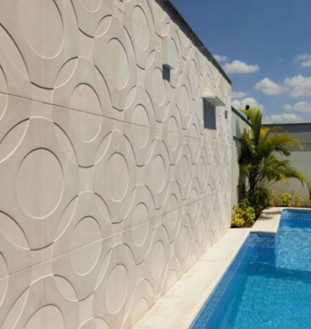 decoração para parede de piscina