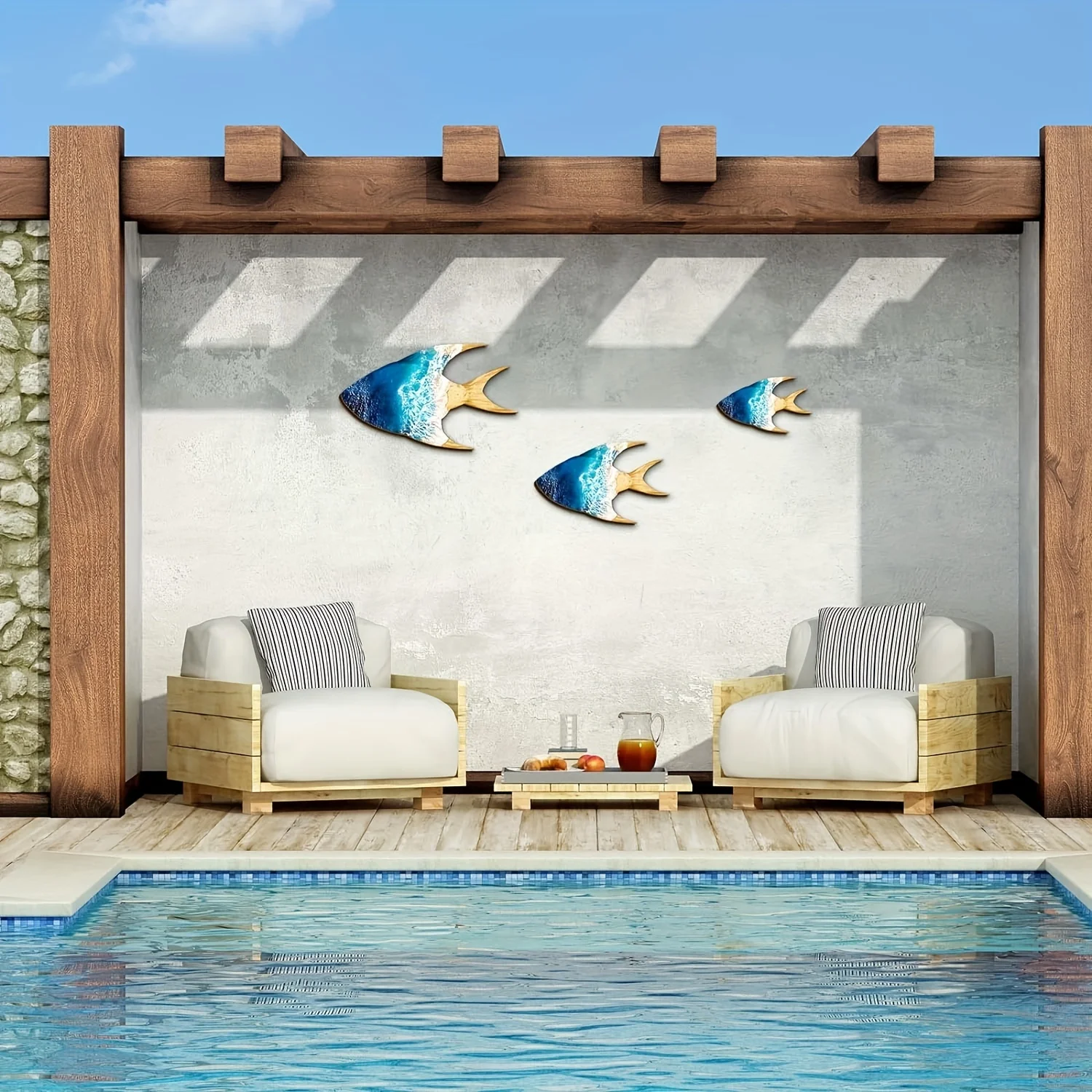 5 ideias de títulos para posts sobre decoração de piscina:
1. Transforme sua Área de Lazer: Ideias Criativas para Decorar o Muro da Piscina
2. Do Rústico ao Moderno: Estilos de Decoração para a Parede da Piscina
3. Iluminação e Natureza: Como Criar um Oásis na sua Piscina
4. Pedras e Jardins Verticais: Tendências em Decoração de Piscina
5. Cascatas e Efeitos Visuais: Elementos que Elevam a Decoração da Piscina