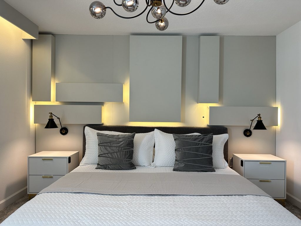 decoração para quarto cinza