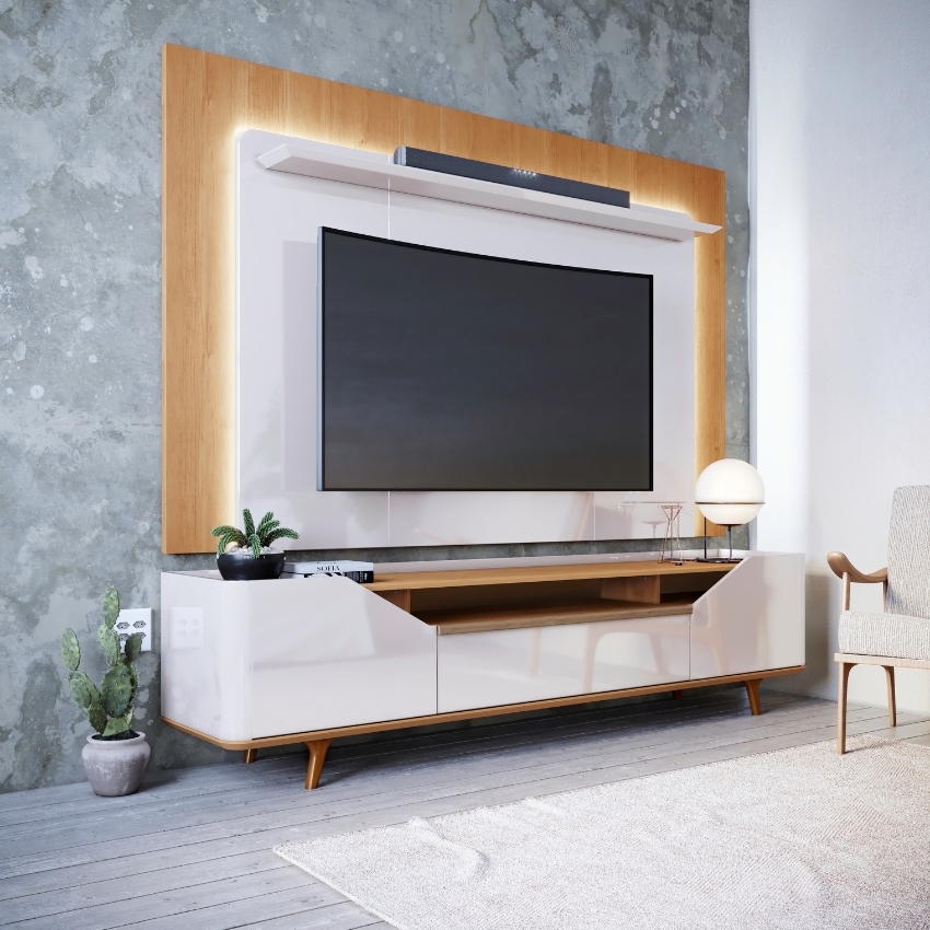 decoração de rack para sala pequena com tv