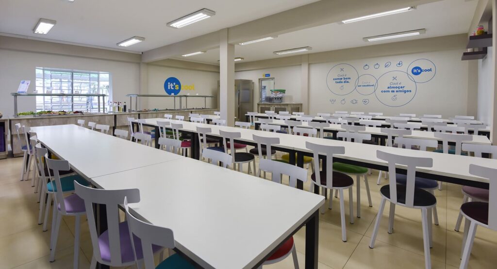 adesivos de parede para refeitório de creche