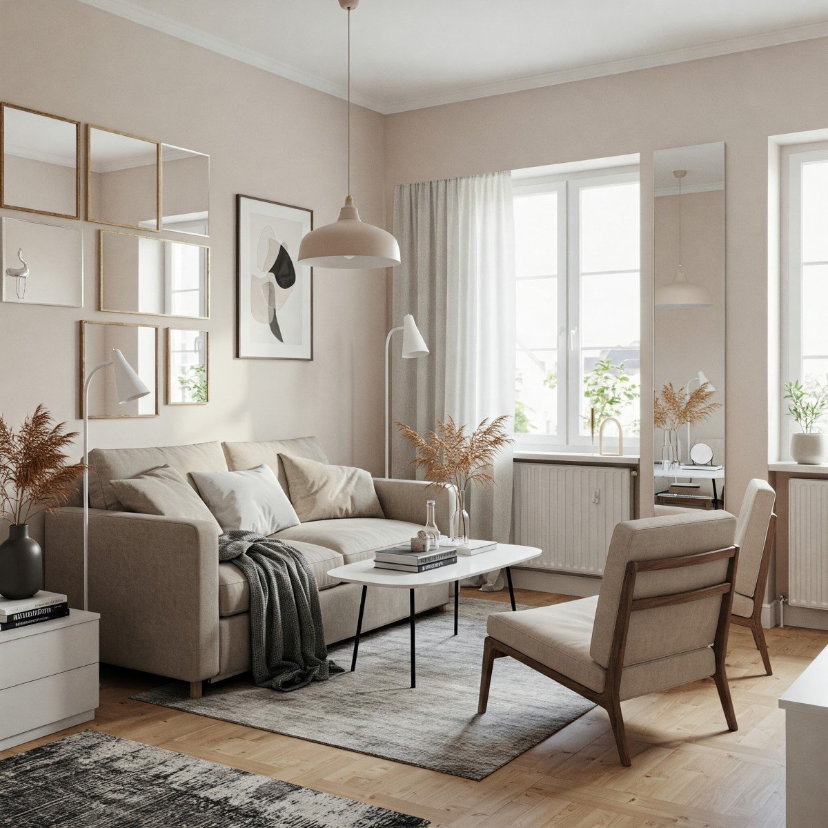 Espelhos na Decoração: Truques para Dobrar o Espaço da sua Sala