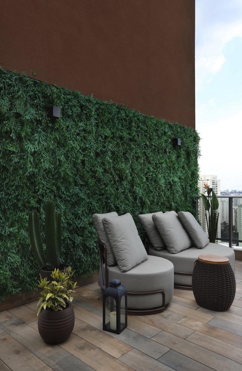 decoração parede area externa