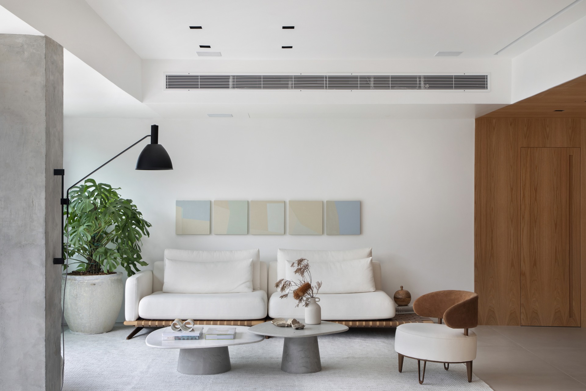 ideias criativas decorar parede branca sala