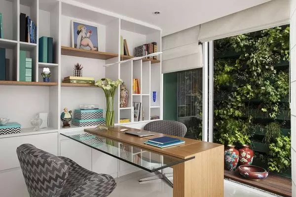 decoração parede escritorio