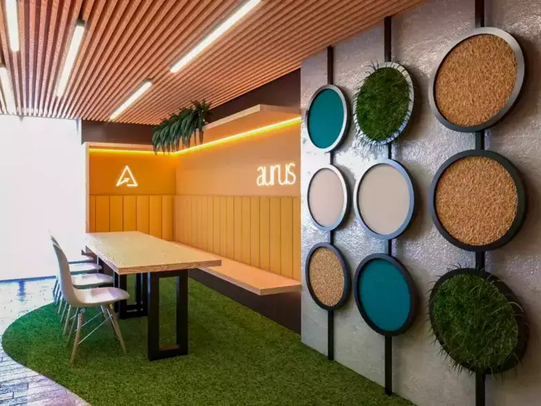 ideias criativas para decorar parede de escritório