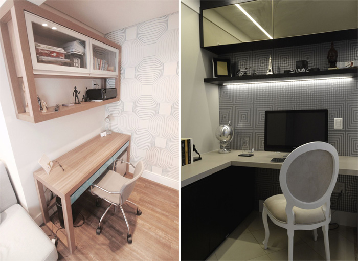 ideias criativas para decorar parede de escritório