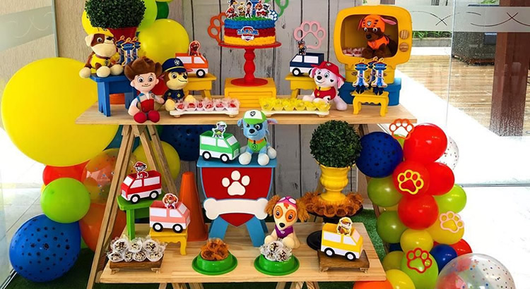 decoração patrulha canina luxo