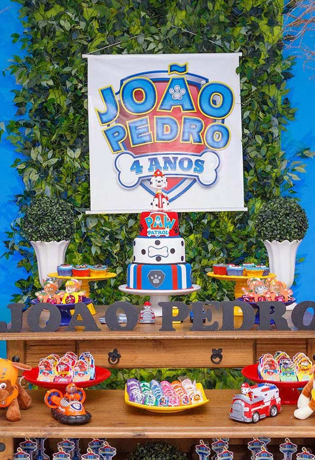 decoração patrulha canina menino