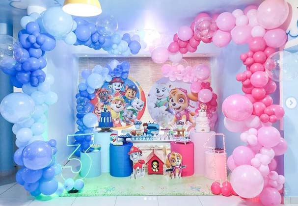 decoração patrulha canina menino