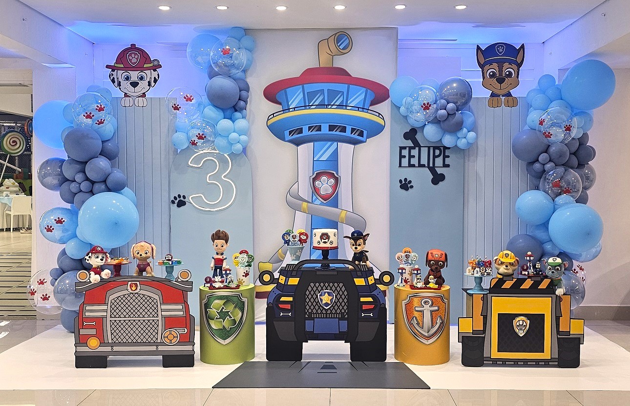 decoração patrulha canina menino