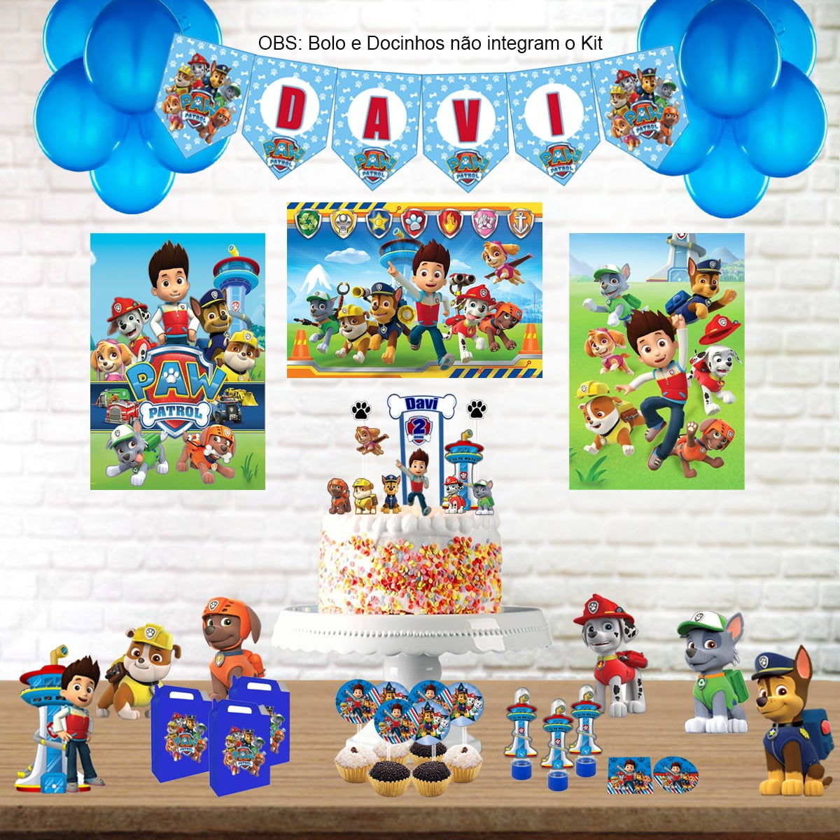 decoração patrulha canina menino