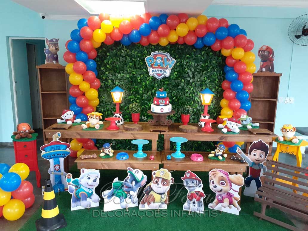 decoração patrulha canina menino