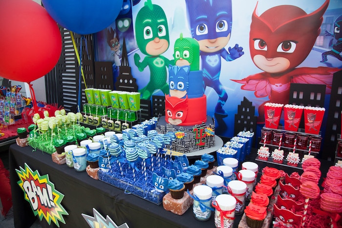 decoração pj masks
