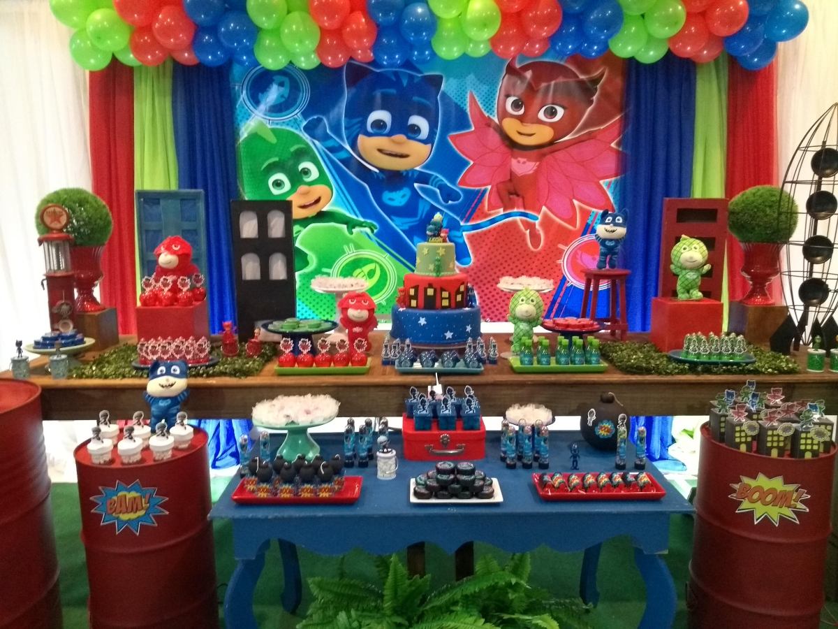 decoração pj masks