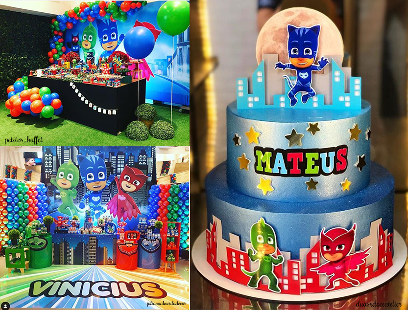decoração pj masks