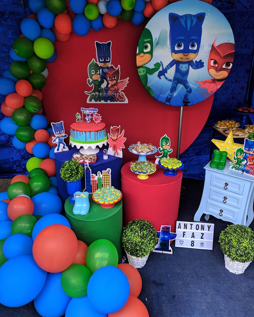 decoração pj masks