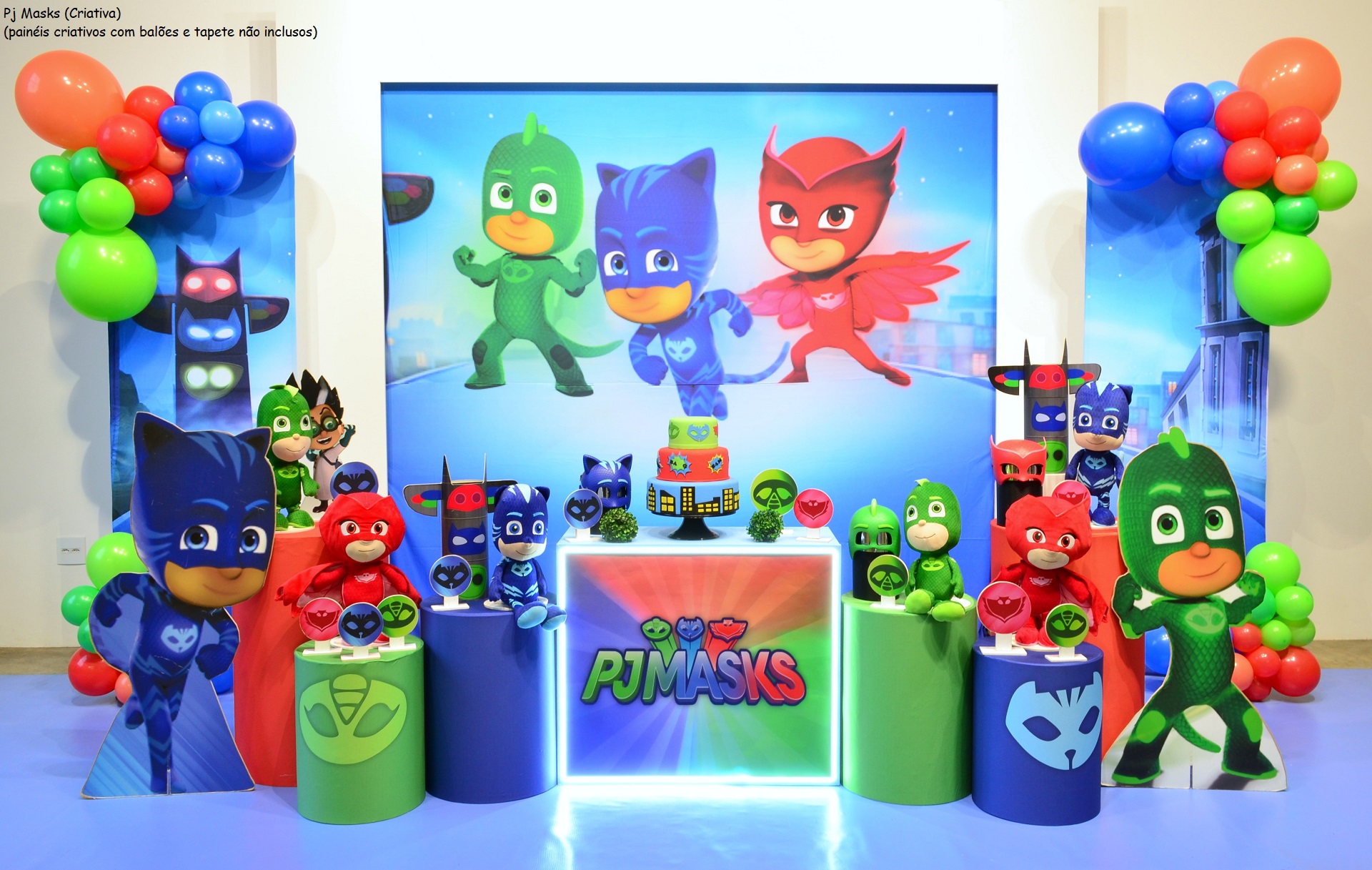 decoração pj masks