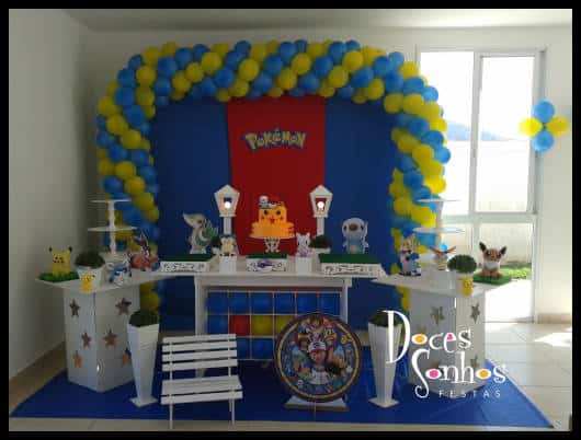 decoração pokemon festa infantil