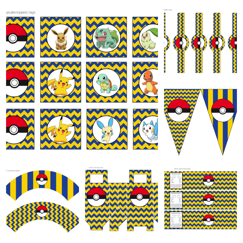 quanto custa decoração festa infantil pokemon