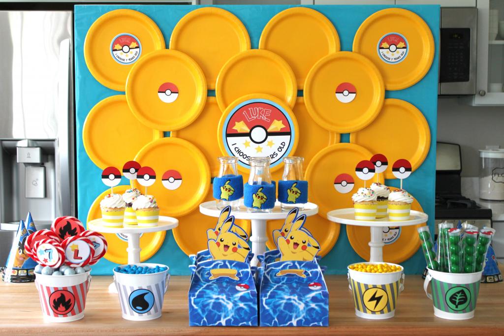 quanto custa decoração festa infantil pokemon