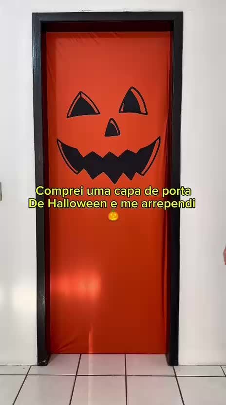 decoração porta halloween