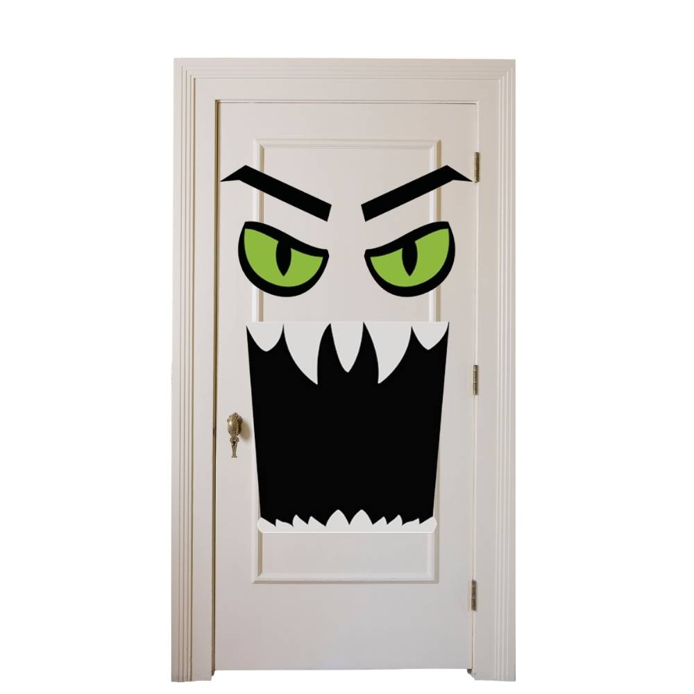 decoração porta halloween