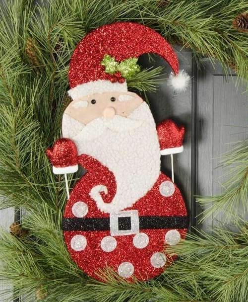 decoração porta natal