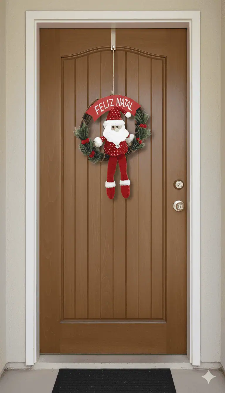 5 Ideias de Guirlandas de Natal para uma Porta Incrível