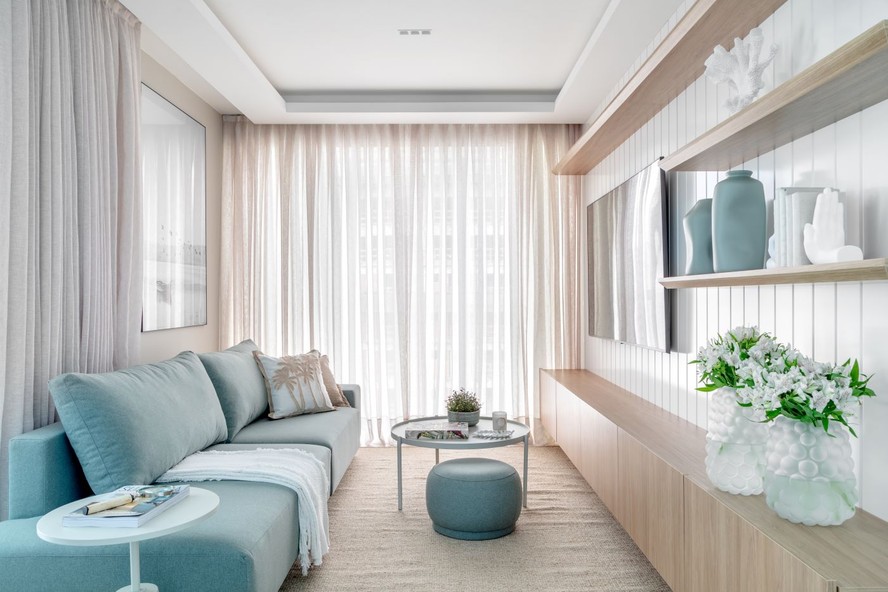 decoração apartamento pequeno praia